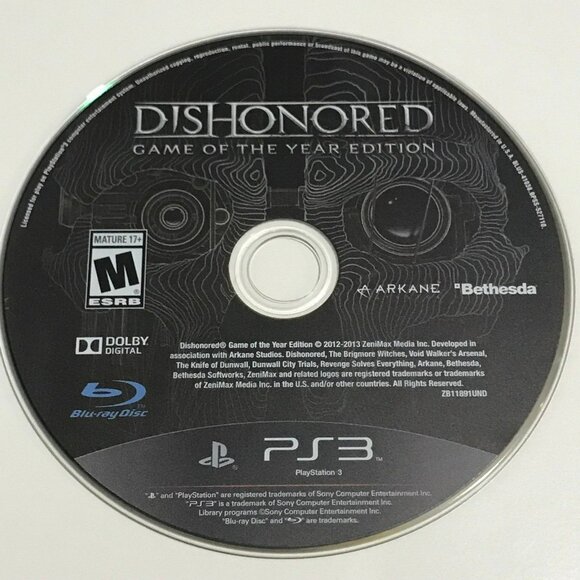 PS3 Dishonored Game of The Year Edition PlayStation 3 - Picture 1 of 2